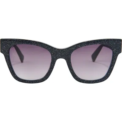 Aimee All For Love 52mm Gradient Cat Eye Sunglasses In Black