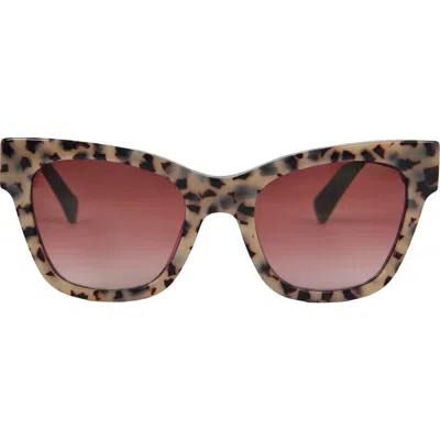 Aimee All For Love 52mm Gradient Cat Eye Sunglasses In Ivory