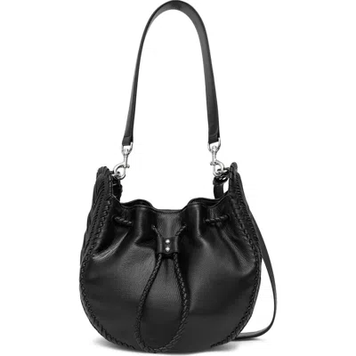 Aimee All For Love Convertible Drawstring Bucket Bag In Black