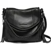 Aimee All For Love Convertible Leather Shoulder Bag In Black