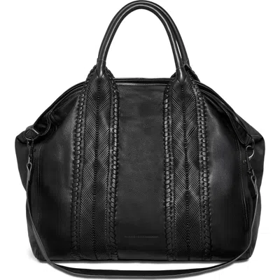 Aimee All For Love Convertible Tote In Black W/shiny Black