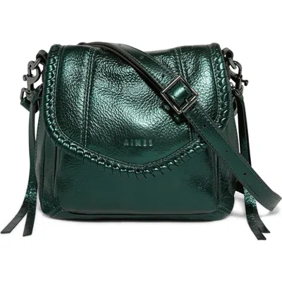 Aimee All For Love Genuine Calf Hair & Leather Mini Crossbody Bag In Green