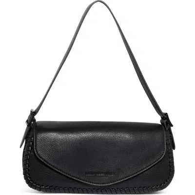 Aimee All For Love Leather Baguette Shoulder Bag In Black