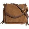 Aimee All For Love Leather Mini Crossbody Bag In Brown