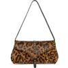 Aimee Armour Novelty Genuine Calf Hair Baguette Shoulder Bag