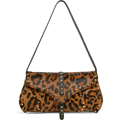 Aimee Armour Novelty Genuine Calf Hair Baguette Shoulder Bag