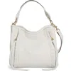 Aimee Artisan Leather Bucket Bag In White