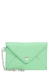 Aimee Ashley Leather Pouch In Green