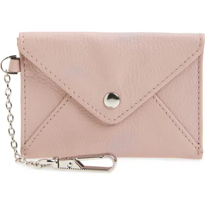 Aimee Ashley Leather Pouch In Sangria