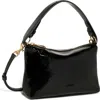 Aimee Ava Convertible Leather Shoulder Bag In Black