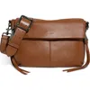 Aimee Bali Double Entry Crossbody Bag In Brown