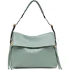 Aimee Bali Double Entry Leather Hobo