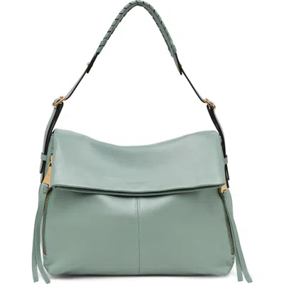Aimee Bali Double Entry Leather Hobo