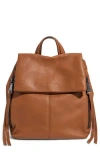 Aimee Bali Leather Backpack In Brown