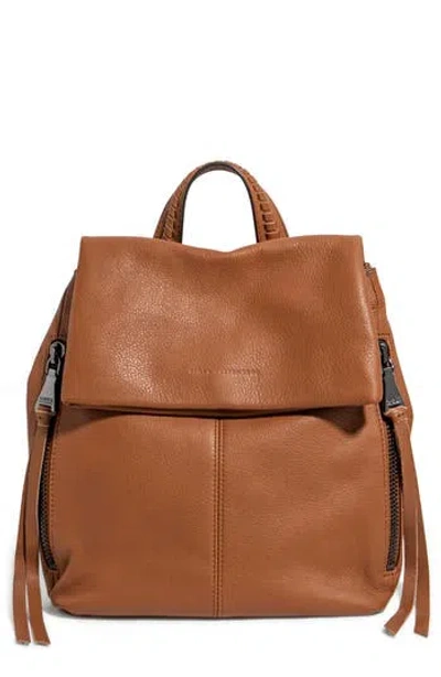Aimee Bali Leather Backpack In Brown