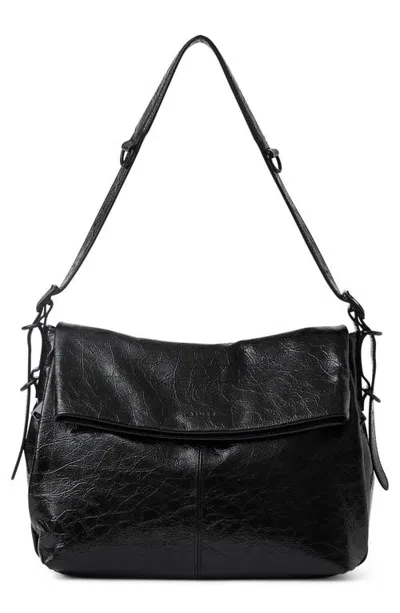 Aimee Bali Leather Hobo In Black