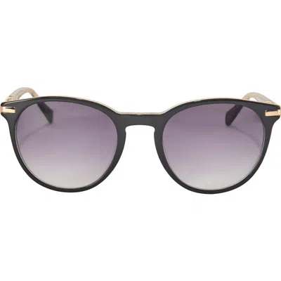 Aimee Bondi 52mm Gradient Cat Eye Sunglasses In Black