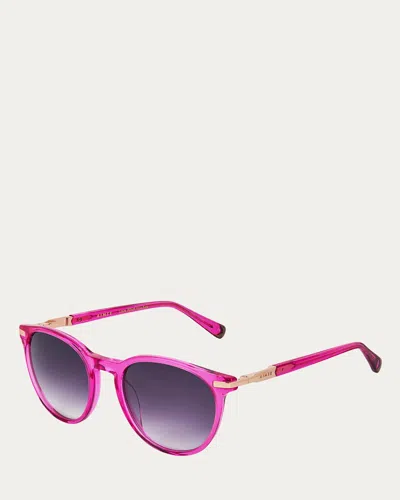 Aimee Bondi Round Sunglasses In Pink