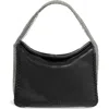 Aimee Chain Mail Handle Handbag In Black