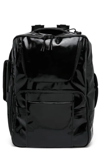 Aimee Dakota Faux Leather Travel Backpack In Black