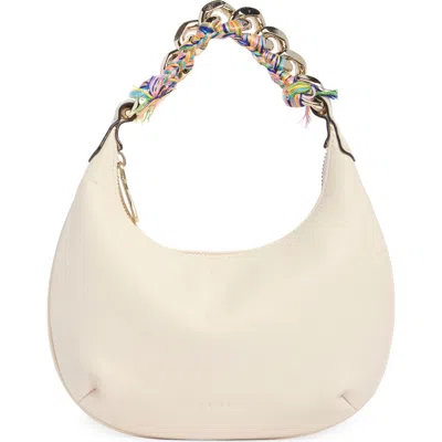 Aimee Escape Chain Leather Handbag In Neutral