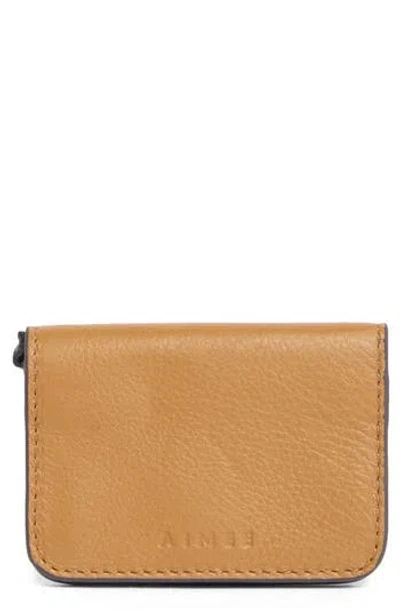 Aimee Essentials Mira Bifold Card Case In Brown