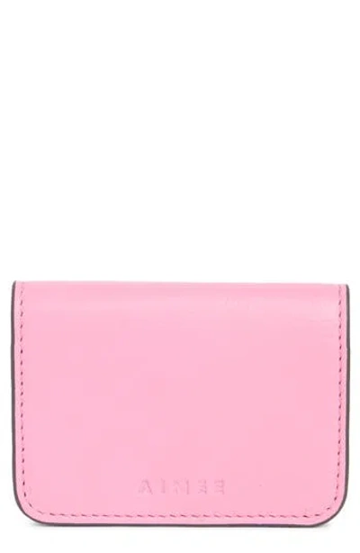 Aimee Essentials Mira Bifold Card Case In Pink
