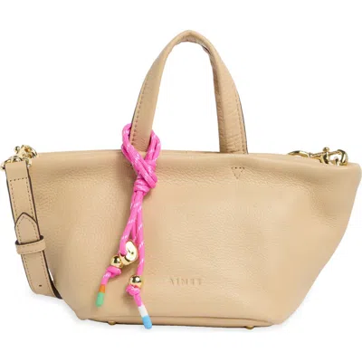 Aimee Essex Mini Leather Tote In Brown
