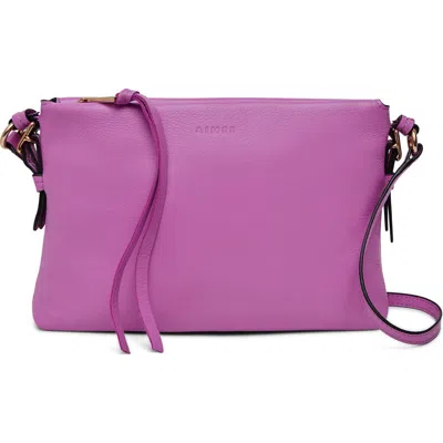 Aimee Gramercy Leather Crossbody Bag In Pink