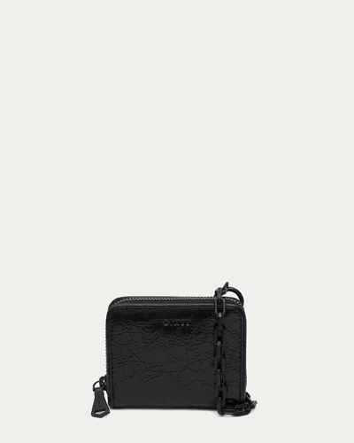 Aimee Kestenberg Ace Zip Around Wallet In Black Crinkle