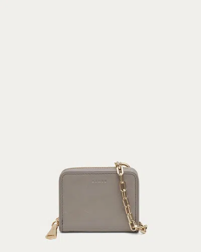 Aimee Kestenberg Ace Zip Around Wallet In Calm Grey Crinkle