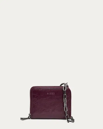 Aimee Kestenberg Ace Zip Around Wallet In Wine Crinkle