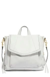 Aimee Kestenberg All For Love Convertible Leather Backpack In Cloud W/shiny Gold