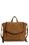 Aimee Kestenberg All For Love Convertible Leather Backpack In Brown