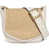 Aimee Kestenberg All For Love Leather Crossbody Bag In Raffia