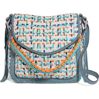 Aimee Kestenberg All For Love Woven Convertible Shoulder Bag In Blue Multi