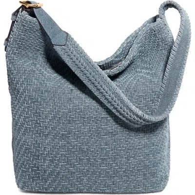Aimee Kestenberg All For Love Woven Tote Bag In Denim Leather
