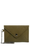 Aimee Kestenberg Ashley Leather Pouch In Kelp