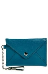 Aimee Kestenberg Ashley Leather Pouch In Tidal Teal