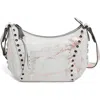 Aimee Kestenberg Austin Vibes Leather Studded Crossbody Bag In Light Rose Gold Marble