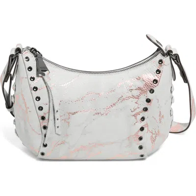 Aimee Kestenberg Austin Vibes Leather Studded Crossbody Bag In White