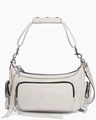 Aimee Kestenberg Away We Go Convertible Leather Shoulder Bag In White