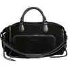 Aimee Kestenberg Away We Go Leather Duffle Bag In Black Suede