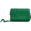 Aimee Kestenberg Bali Leather Wallet Crossbody Bag In Kelly Green Woven
