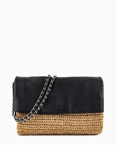 Aimee Kestenberg Bali Straw Clutch In Black