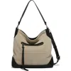 Aimee Kestenberg Bandit Convertible Hobo Bag In Oat Suede