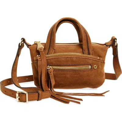 Aimee Kestenberg Blaze Leather Mini Satchel In Chestnut Nubuck
