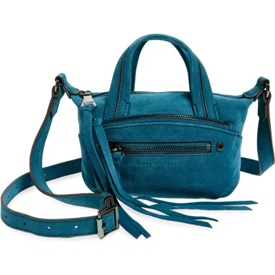 Aimee Kestenberg Blaze Leather Mini Satchel In Tidal Teal Nubuck