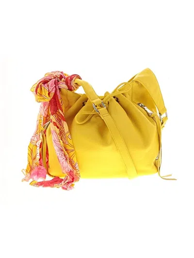 Pre-owned Aimee Kestenberg Bucket Bag In Yellow