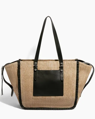 Aimee Kestenberg Casablanca Raffia Large Tote In Black